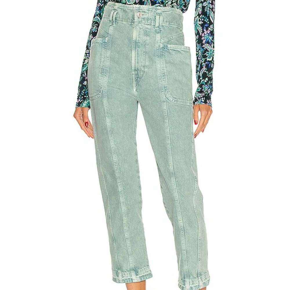 Isabel Marant Étoile - Tucson high-rise jeans in Celadon